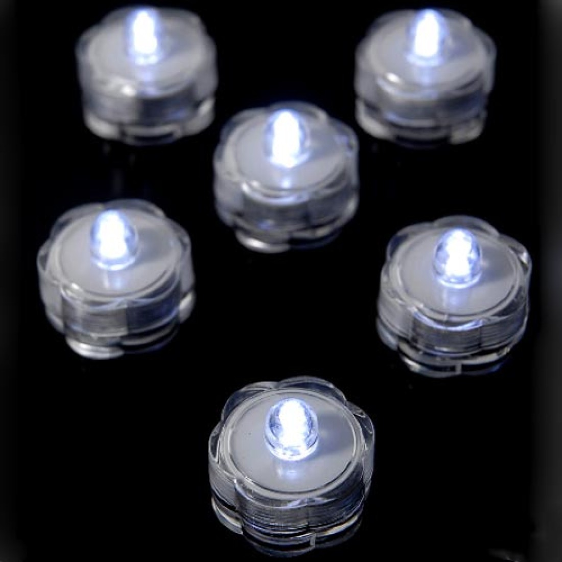 Submersible LED Vase Lights 6 Pack Florists Supplies